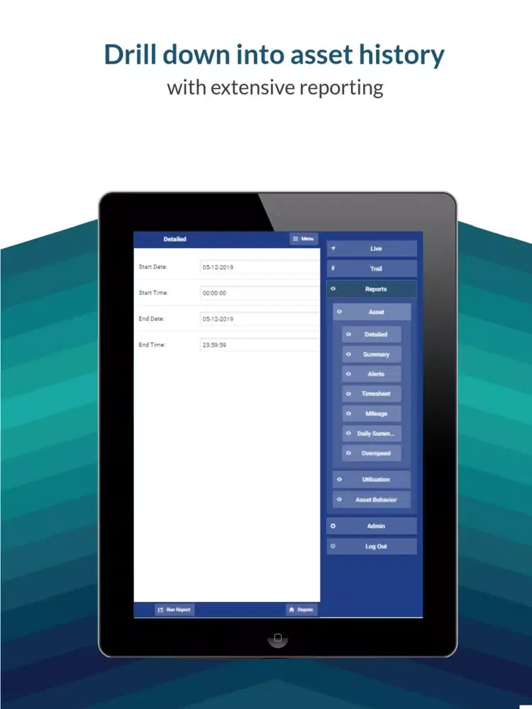 ภาพหน้าจอของ AMS Fleet Manager iPad 