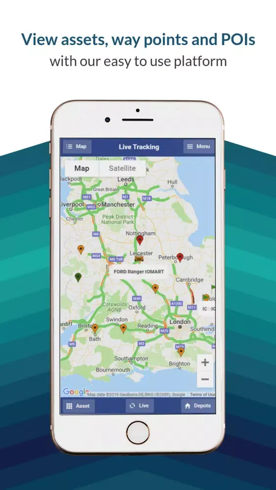ภาพหน้าจอของ AMS Fleet Manager