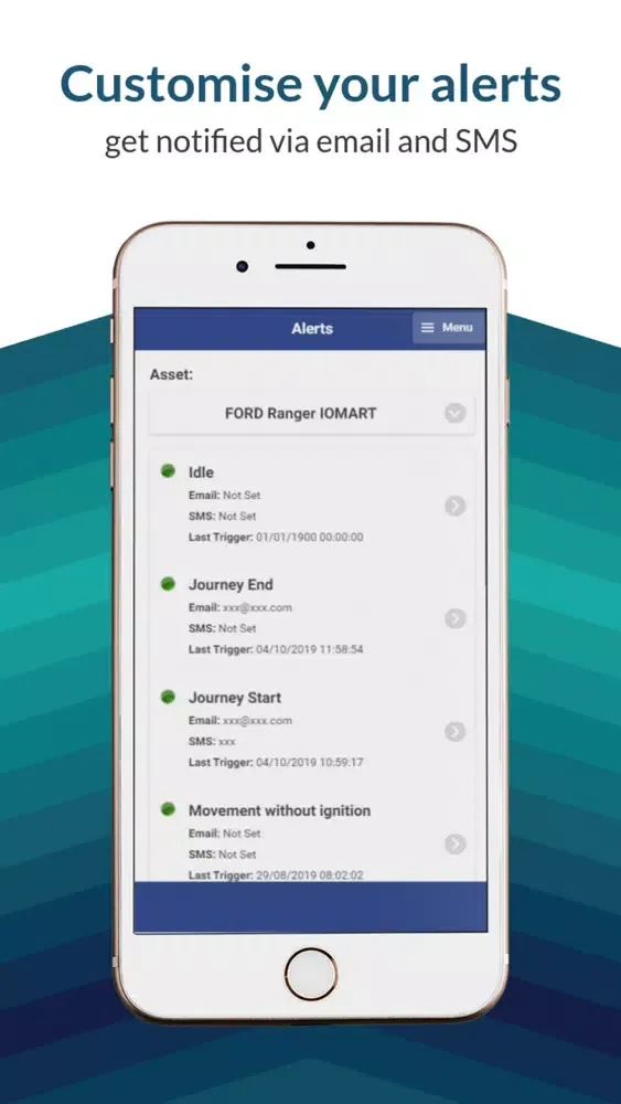 ภาพหน้าจอของ AMS Fleet Manager