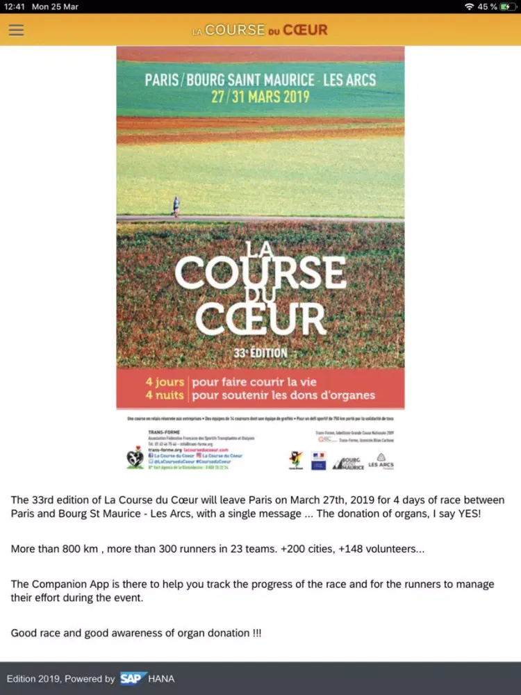 Course Du Coeur Compagnon iPad  Ekran Görüntüleri