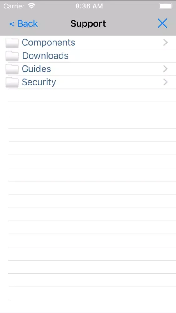 Capturas de tela do AMS Extranet Documents