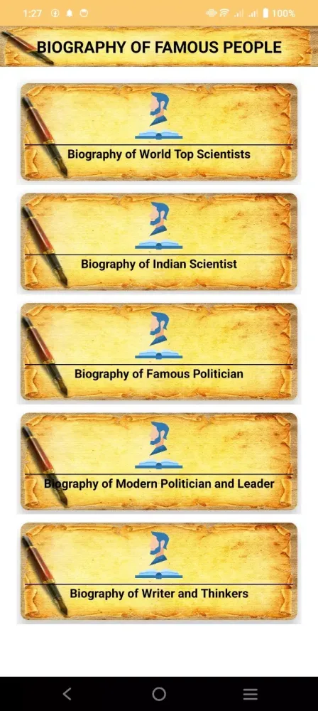 Biography of Famous People Screenshots