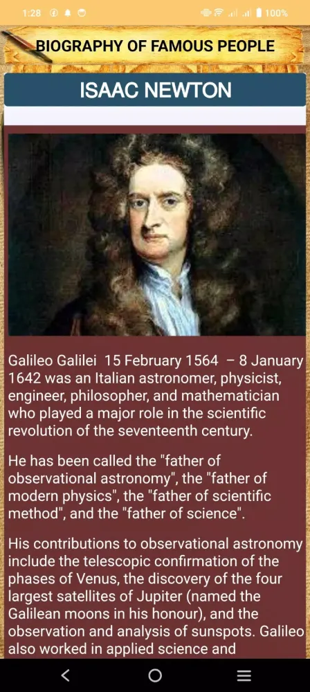 Biography of Famous People Screenshots