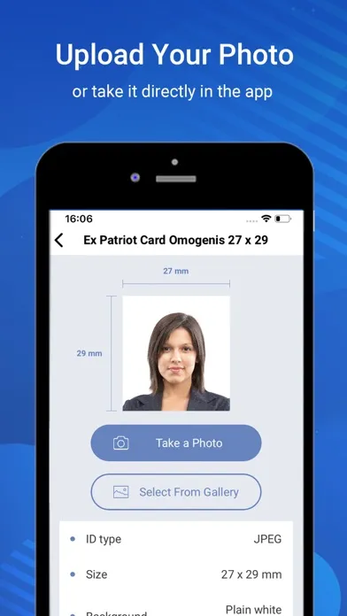 Passport Photo & ID Maker स्क्रीनशॉट