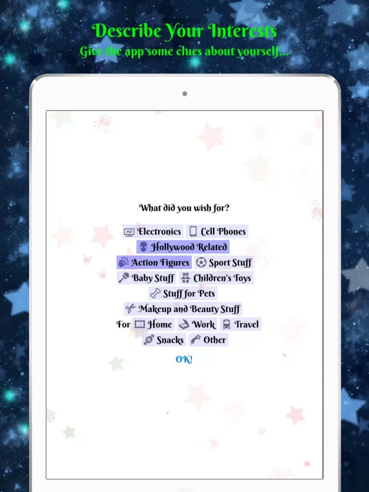 What's My Gift? iPad  Screenshots