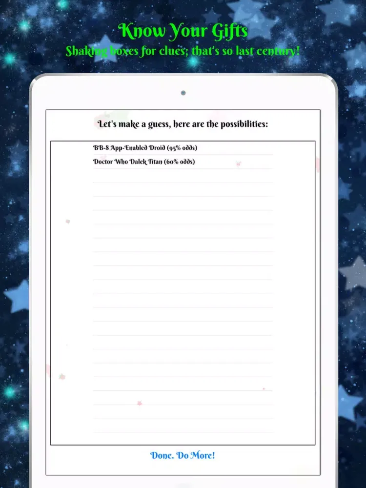 What's My Gift? iPad  Screenshots