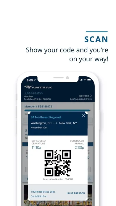 Amtrak Screenshots