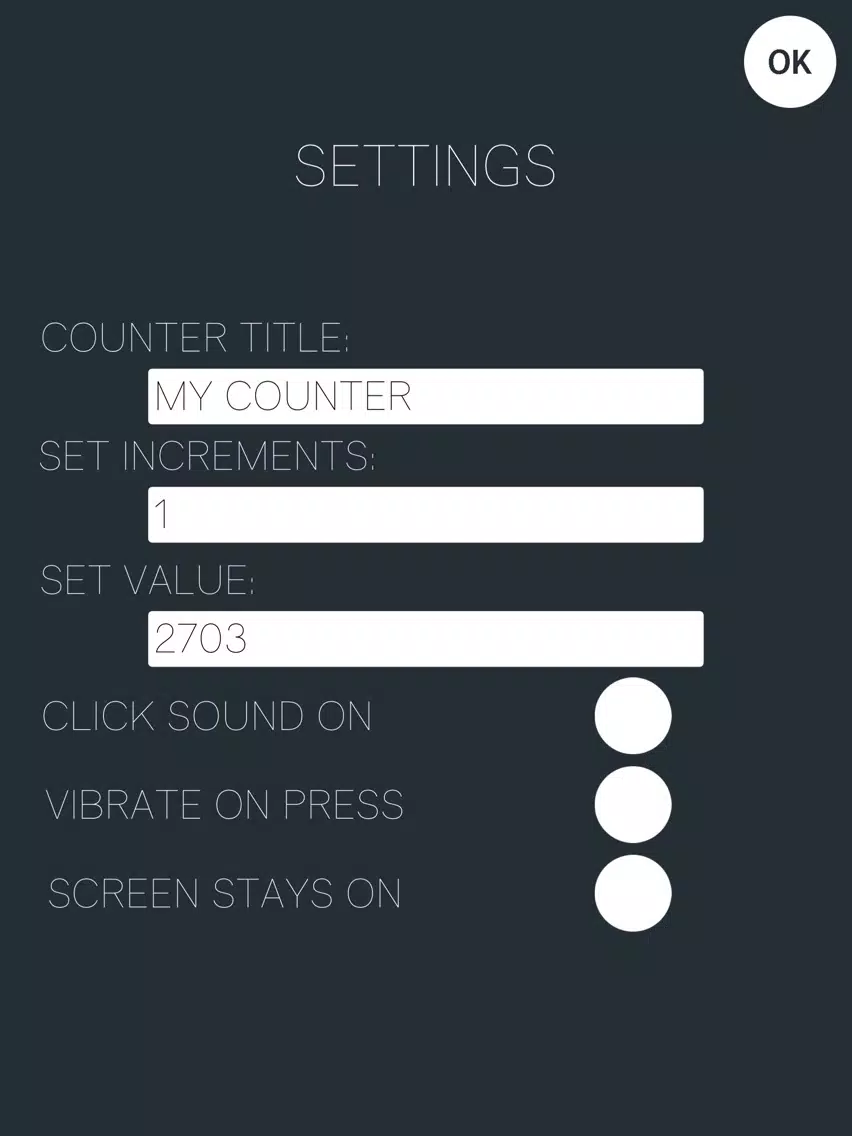Click Counter (Tally Counter) iPad  Screenshots