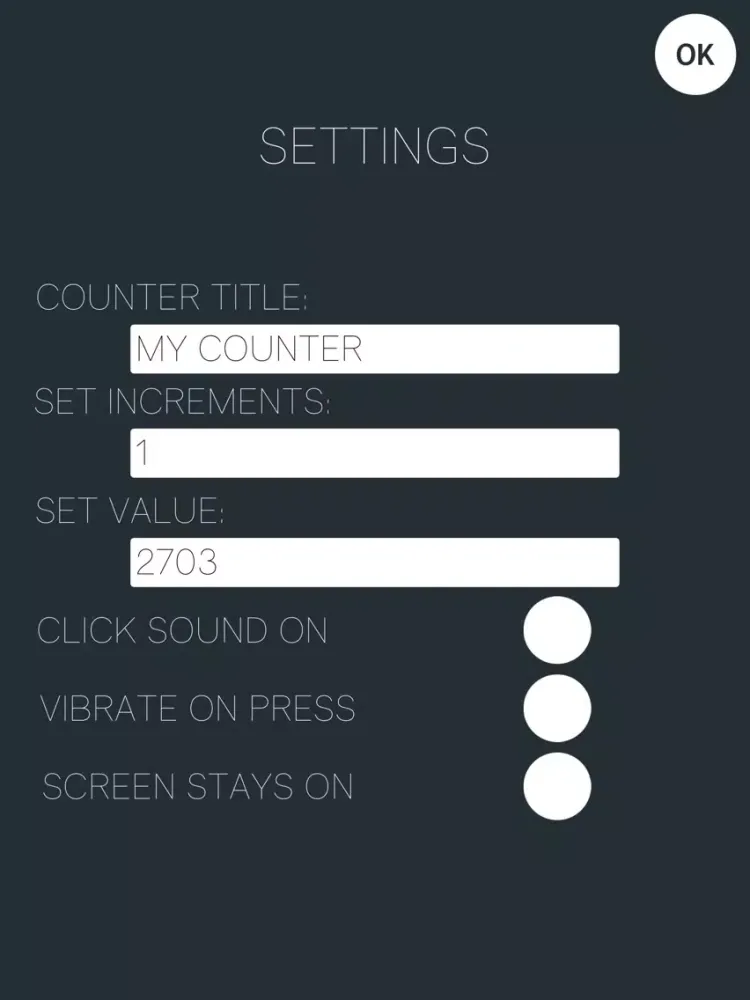 Capturas de pantalla de Click Counter (Tally Counter) iPad 