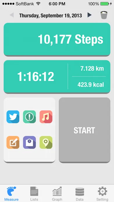 Capturas de tela do Walker - Pedometer Lite