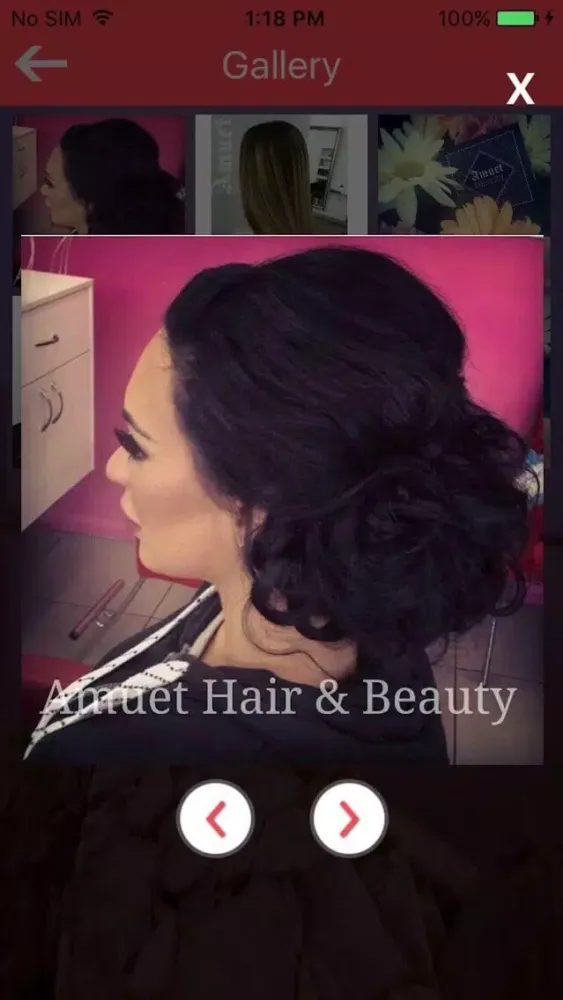 Captures d'écran de Amuet hair and beauty