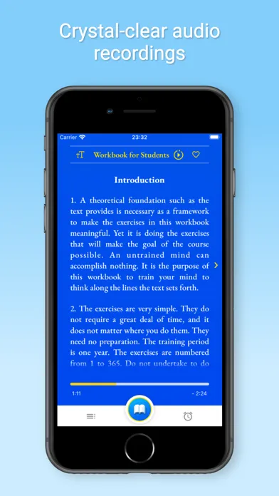 ภาพหน้าจอของ ACIM Workbook