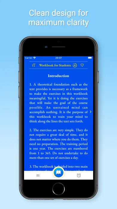 ภาพหน้าจอของ ACIM Workbook