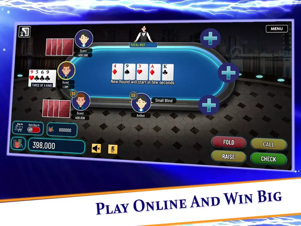 Omaha Poker - Amunis Casino iPad  स्क्रीनशॉट