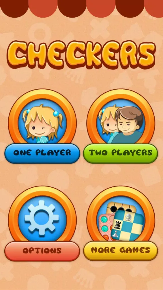 Checkers for Kids स्क्रीनशॉट