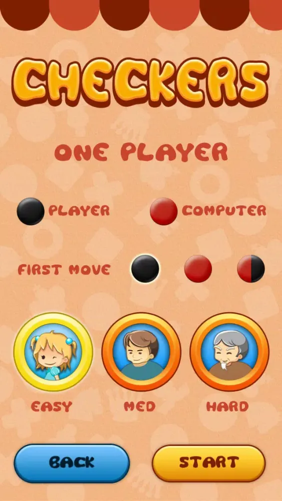 Checkers for Kids स्क्रीनशॉट