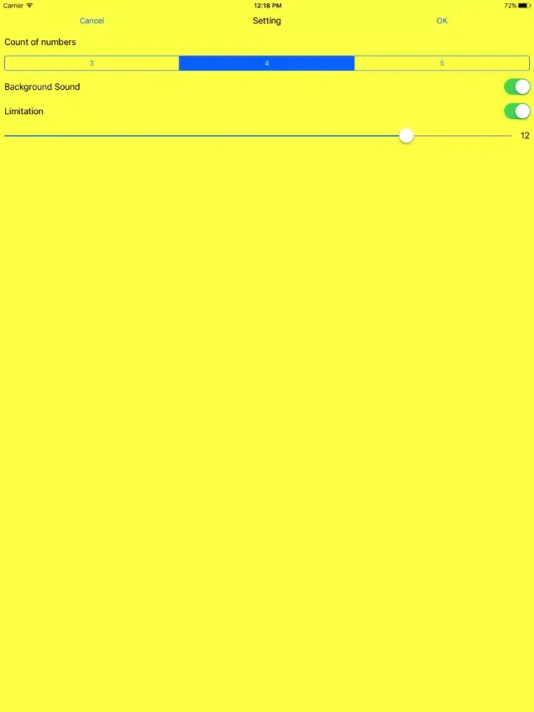 Ảnh chụp màn hình của Numeric Baseball iPad 