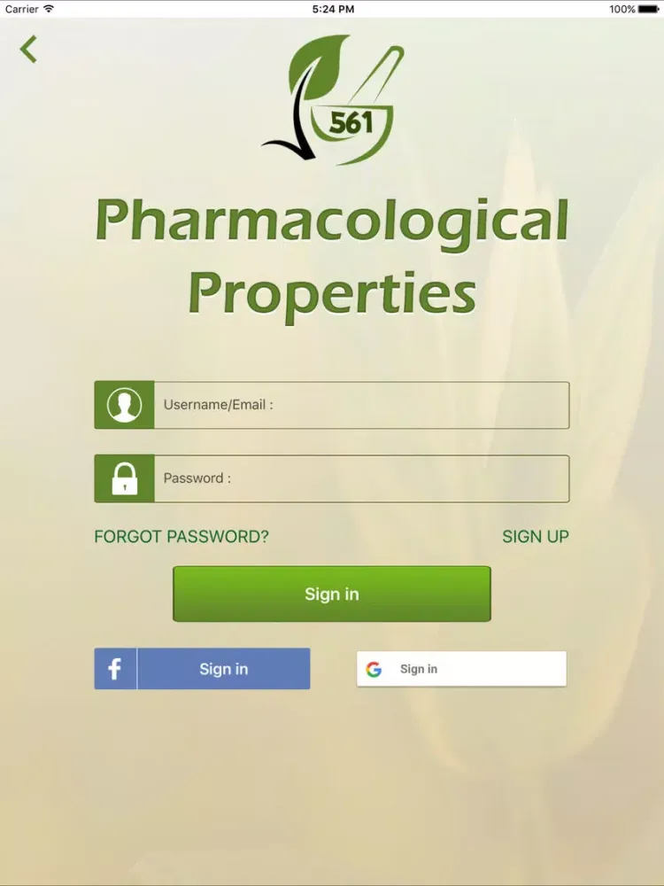 Tangkapan layar 561Pharmacological Properties iPad 