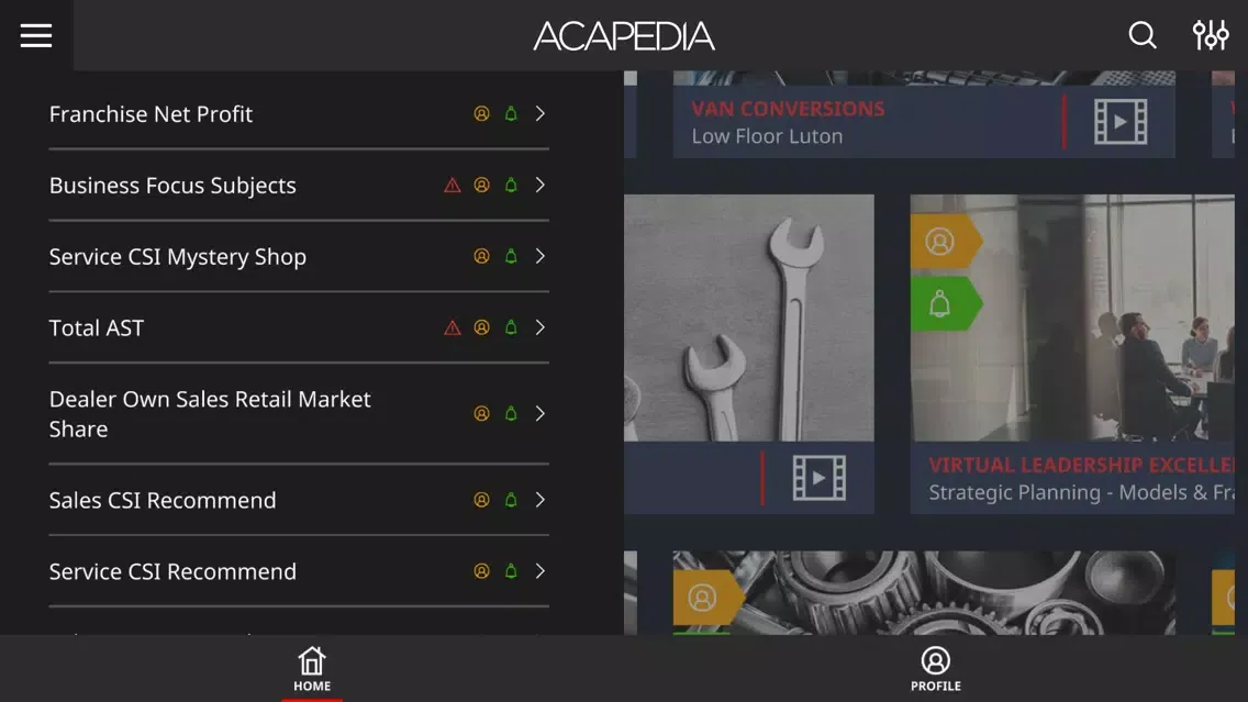 Acapedia سکرین شاٹس