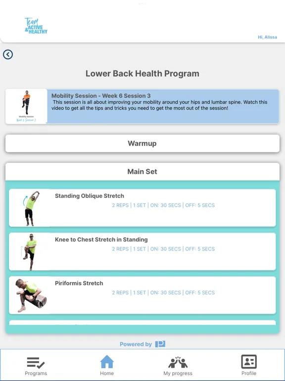 Team Active & Healthy iPad 应用截图