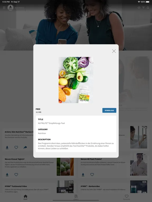 Amway Xperience iPad 應用截圖