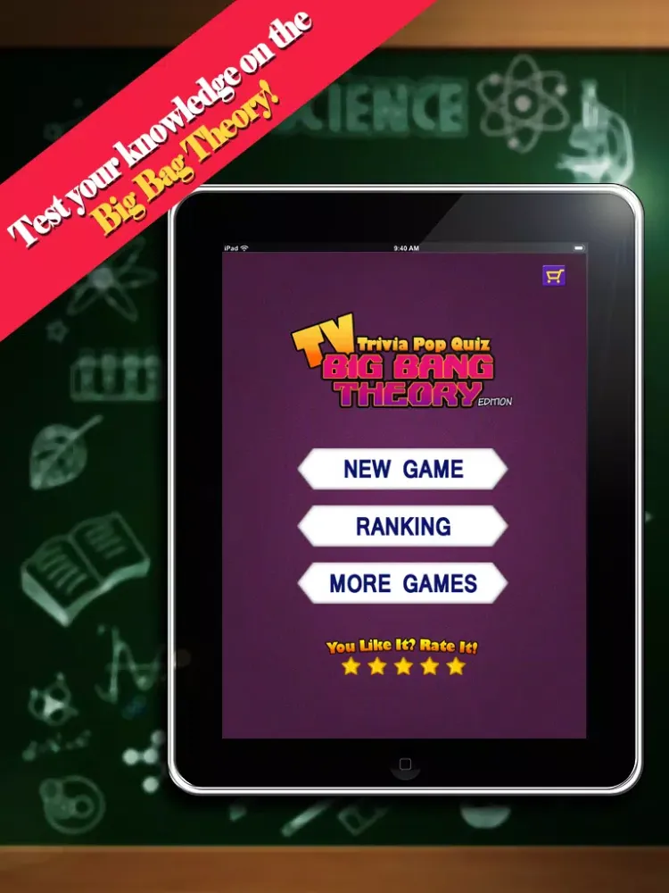 A TV Trivia Pop Quiz: Big Bang Theory iPad  Screenshots