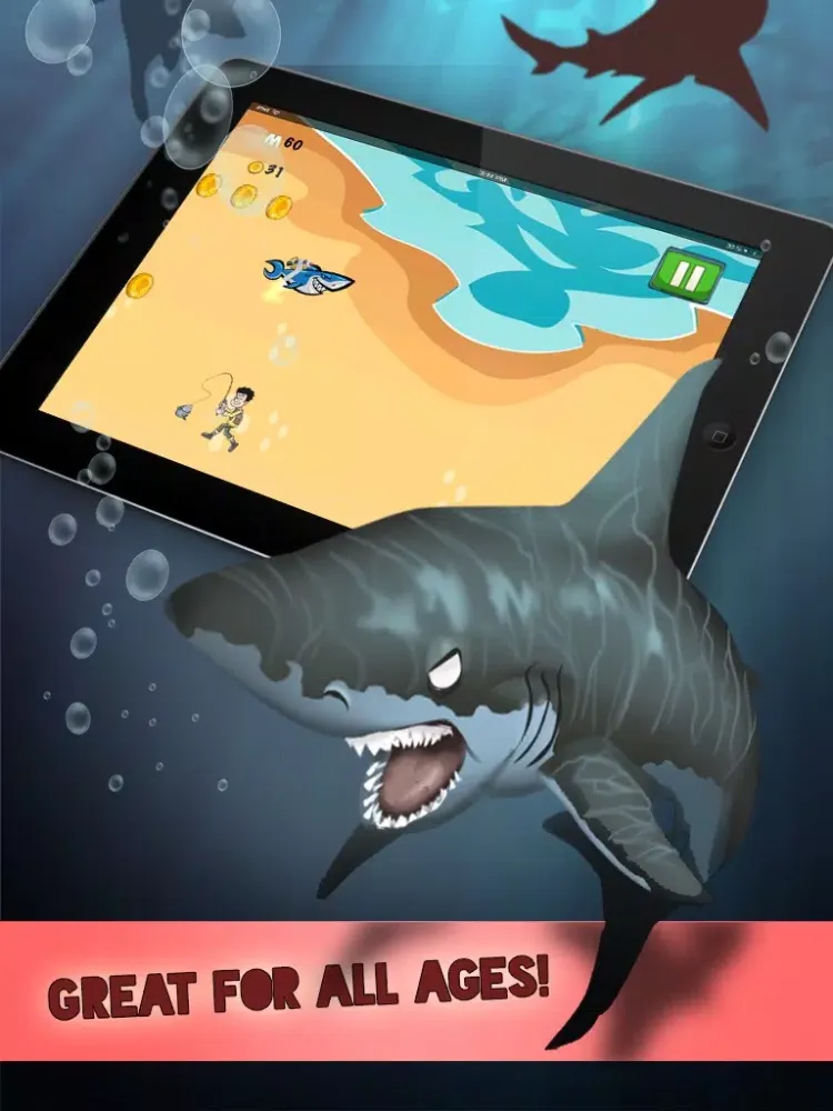 Big Shark Jetpack Ride: Dream World Adventure iPad  سکرین شاٹس