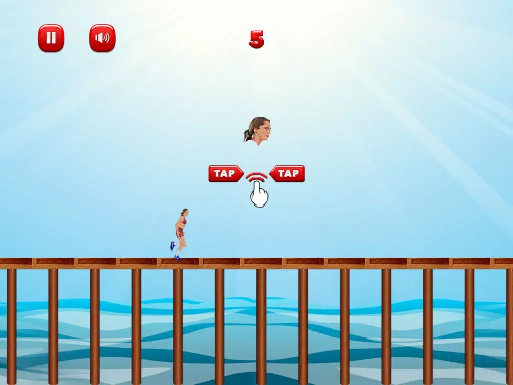 Captures d'écran de Bikini Beach Babe Jump: Run On the Hot Sand iPad 