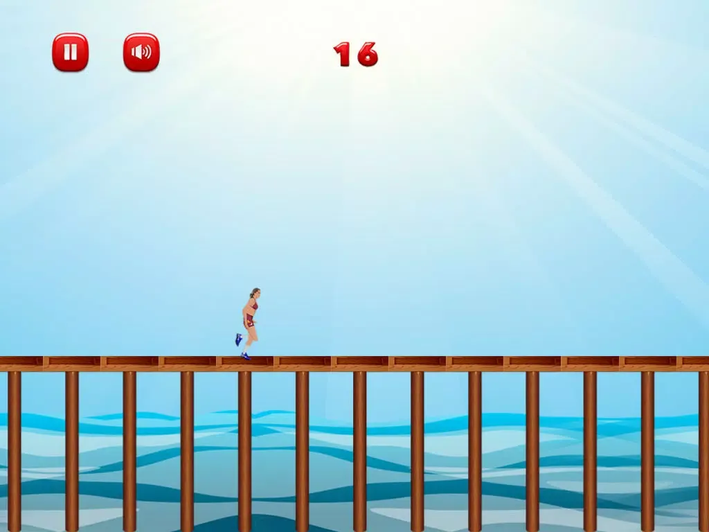 Captures d'écran de Bikini Beach Babe Jump: Run On the Hot Sand iPad 