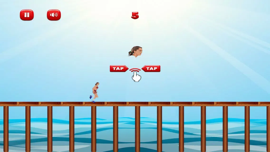 Captures d'écran de Bikini Beach Babe Jump: Run On the Hot Sand