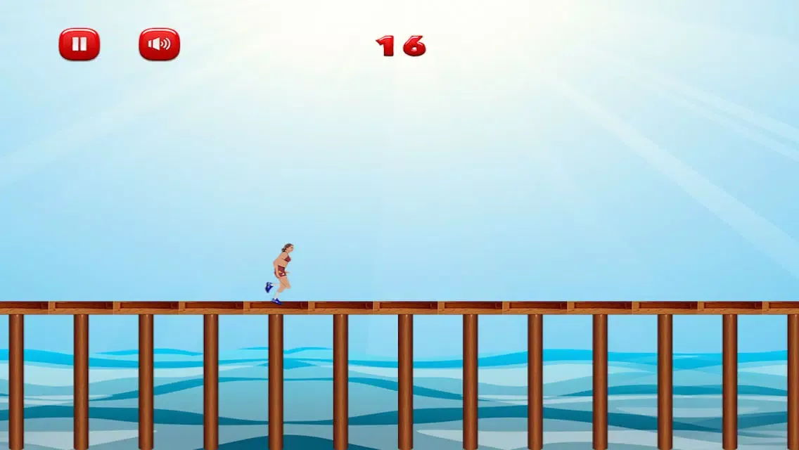 Captures d'écran de Bikini Beach Babe Jump: Run On the Hot Sand