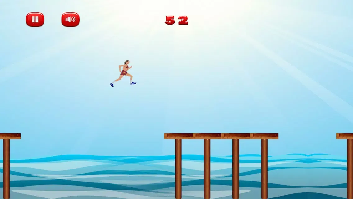 Captures d'écran de Bikini Beach Babe Jump: Run On the Hot Sand