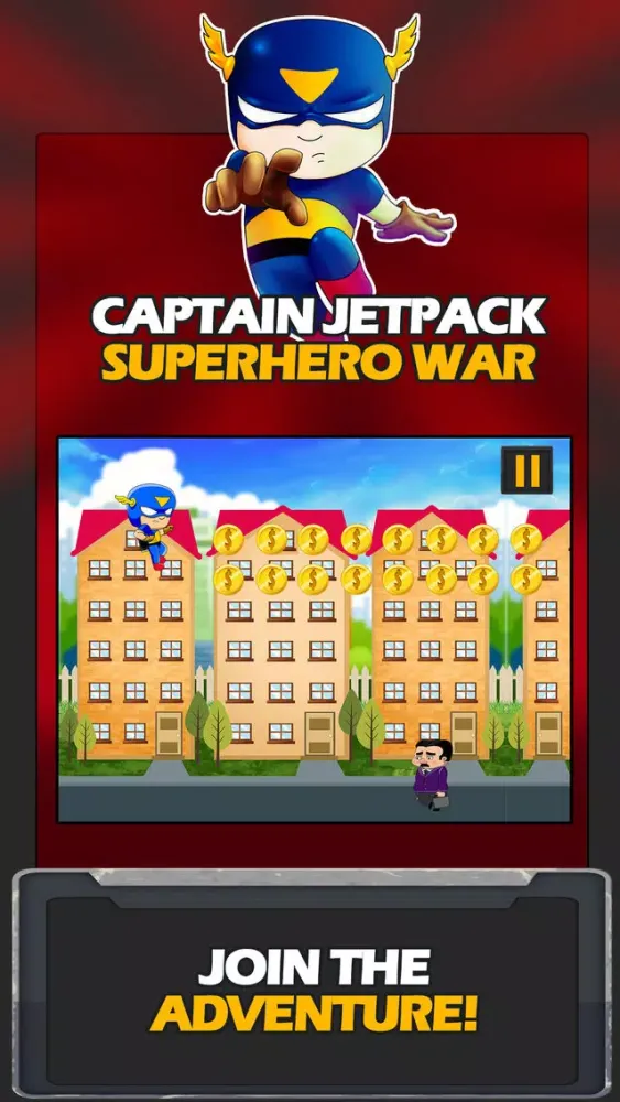 Captain Jetpack Superhero War Screenshots