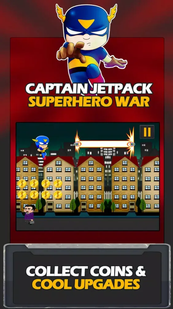 Captain Jetpack Superhero War Screenshots