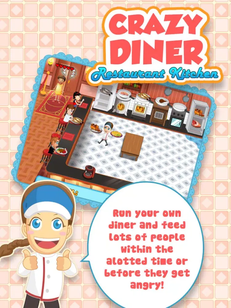 Capturas de tela do Crazy Diner Restaurant Kitchen iPad 