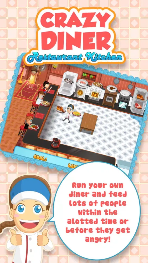 Capturas de tela do Crazy Diner Restaurant Kitchen