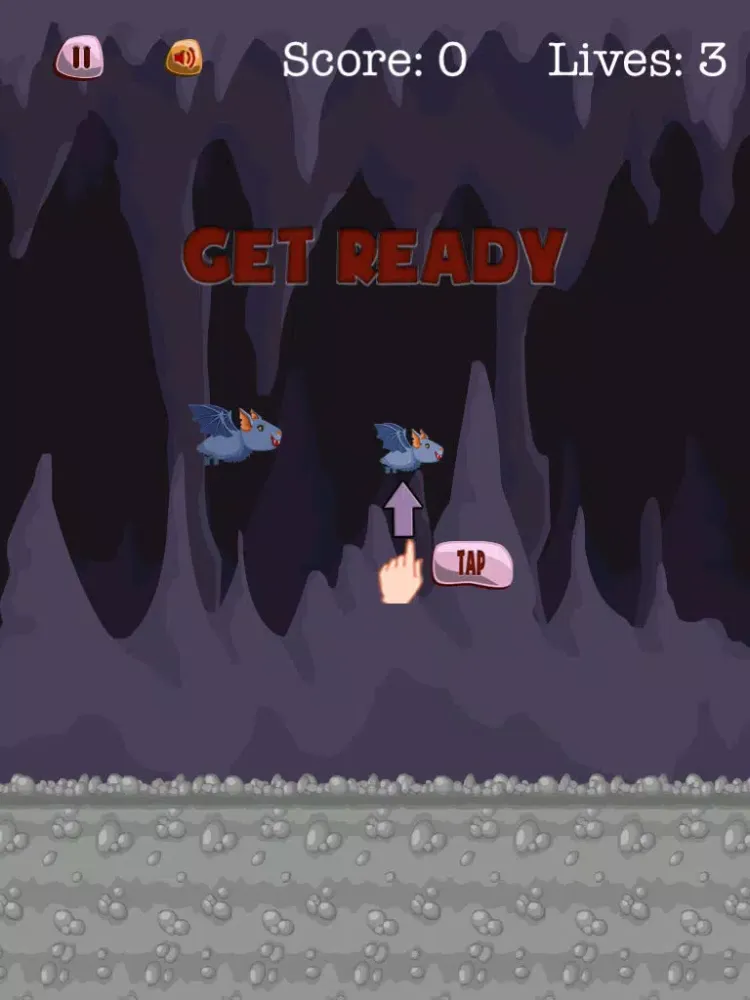 Zrzuty ekranu Crazy Floppy Bat Adventure iPad 
