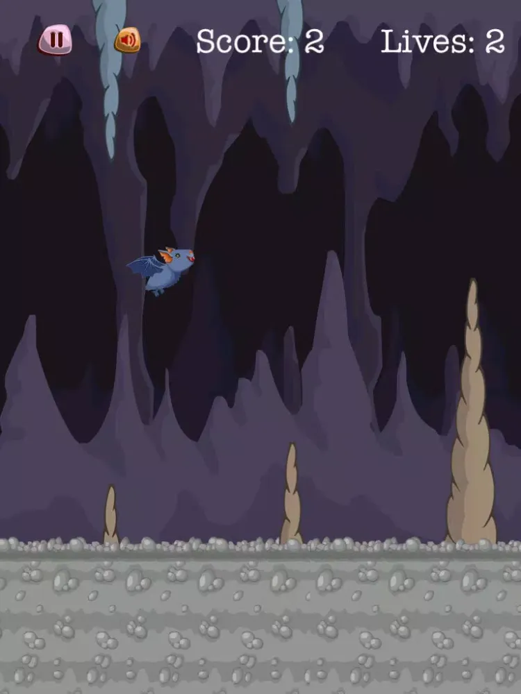 Zrzuty ekranu Crazy Floppy Bat Adventure iPad 