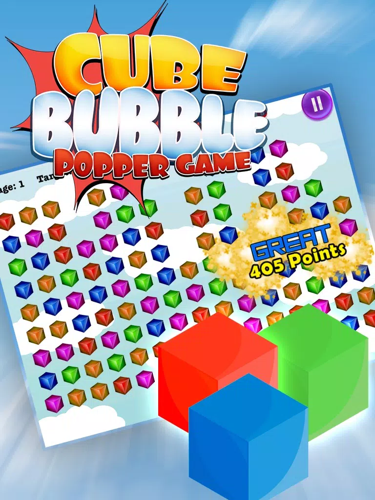 A Cube Bubble Popper Game: Pop Boom Bam iPad  Ekran Görüntüleri