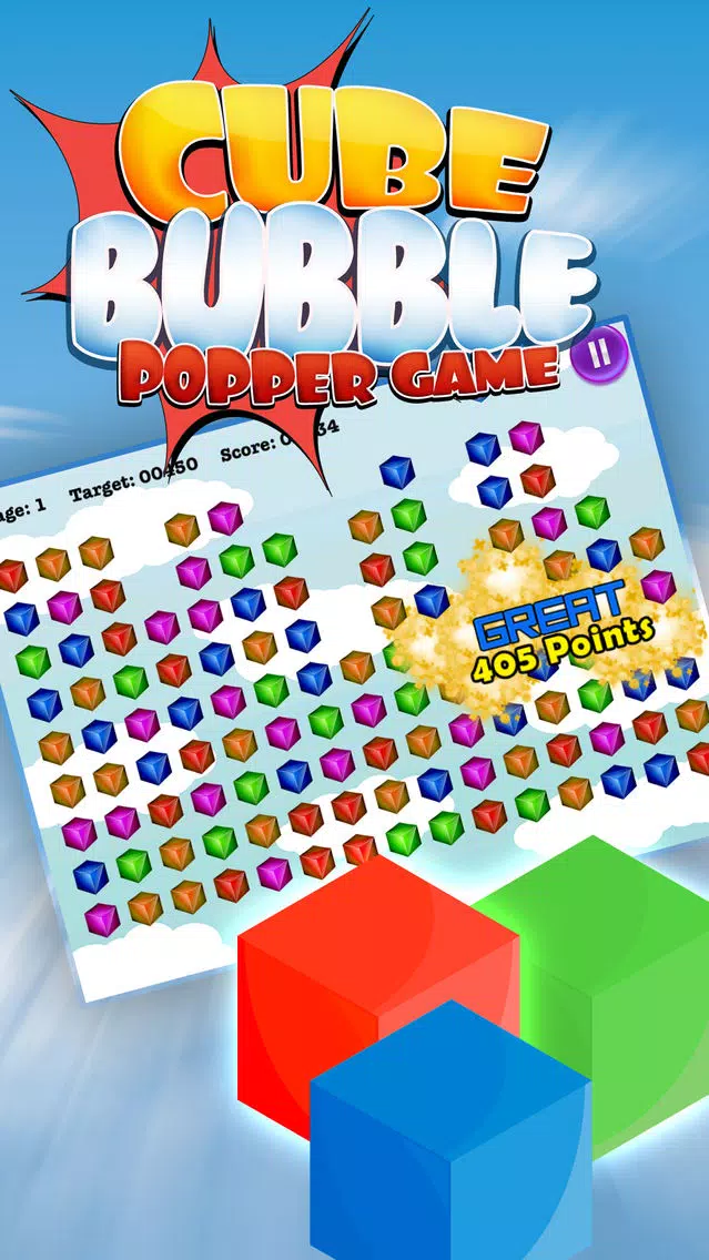 A Cube Bubble Popper Game: Pop Boom Bam Ekran Görüntüleri