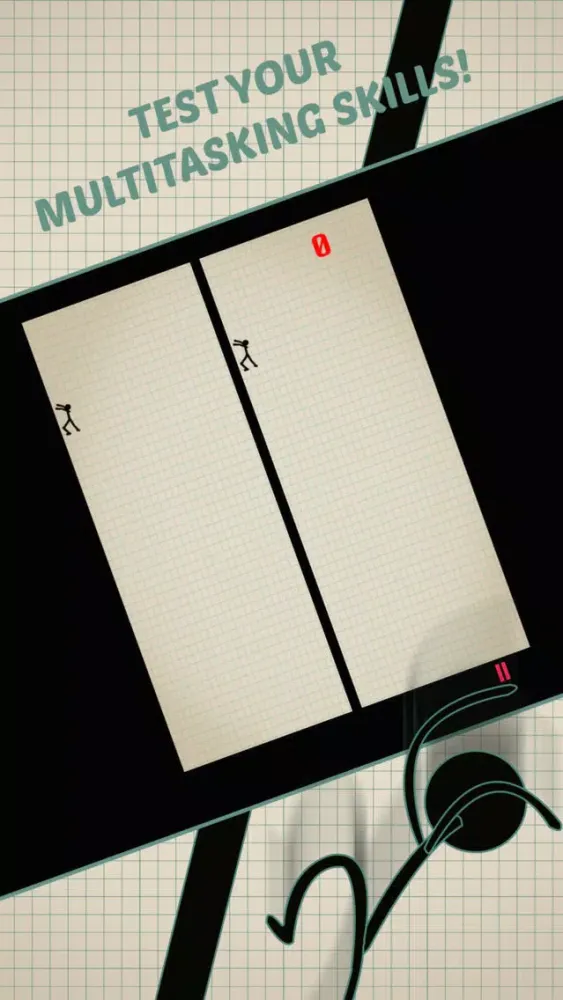 Capturas de pantalla de Doodle Stickman Jump n Fall: Don't Crash Off The Line