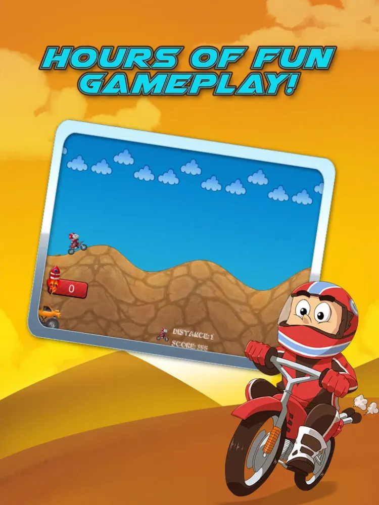 Capturas de tela do Elite Motocross Biker Skills: Offroad Madness Frontier iPad 