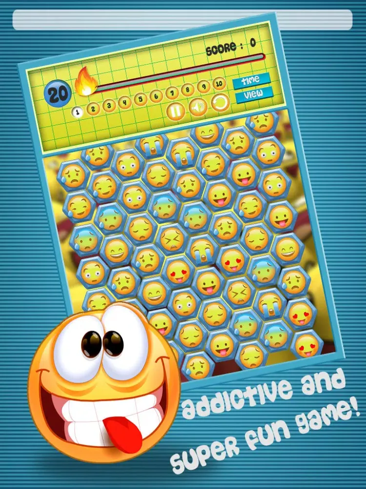 Emoji Bubble Match Pop 3D iPad  Ekran Görüntüleri