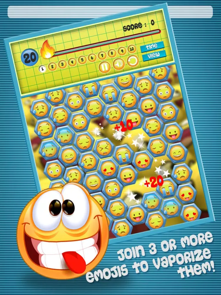 Emoji Bubble Match Pop 3D iPad  Ekran Görüntüleri