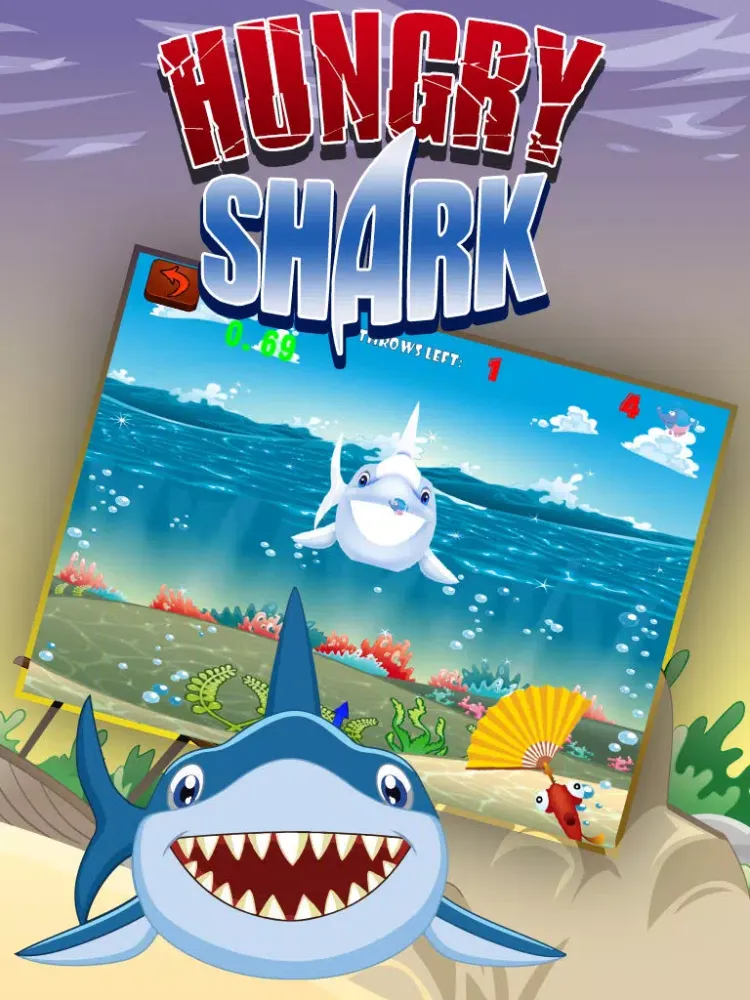 Ảnh chụp màn hình của Big Fury Shark: Fish Tank Feeding Frenzy iPad 