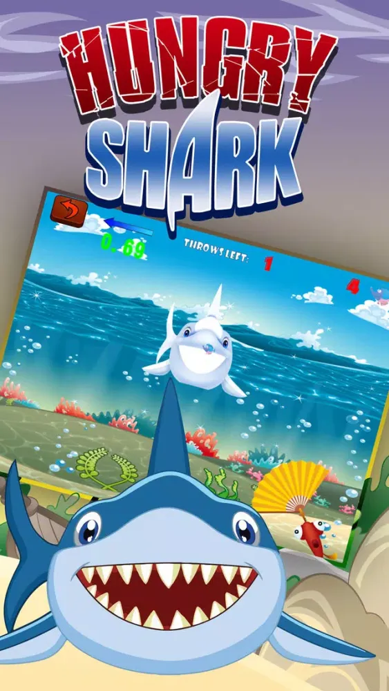 Ảnh chụp màn hình của Big Fury Shark: Fish Tank Feeding Frenzy