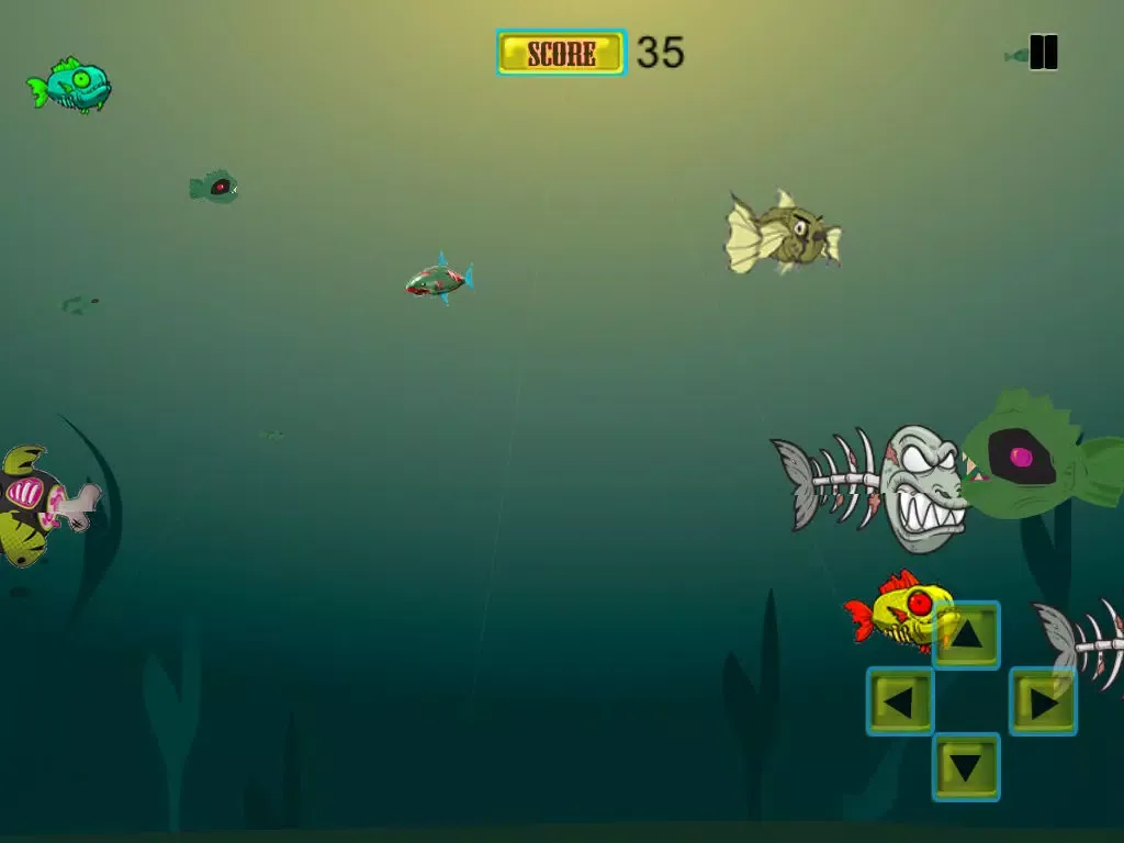 Hungry Zombie Shark Attack Frenzy: Eat the Small Fish iPad  سکرین شاٹس