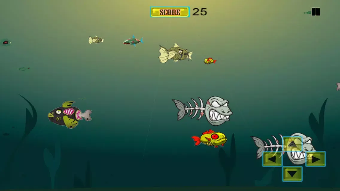 Hungry Zombie Shark Attack Frenzy: Eat the Small Fish سکرین شاٹس