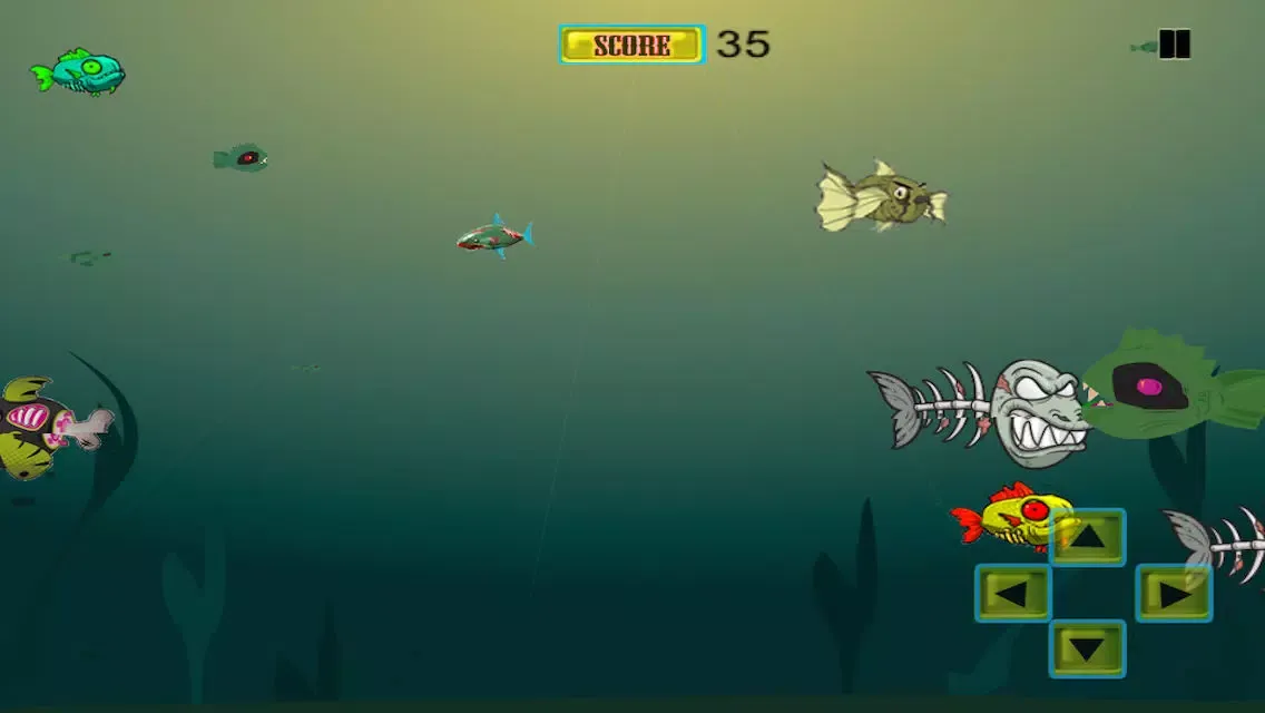 Hungry Zombie Shark Attack Frenzy: Eat the Small Fish سکرین شاٹس