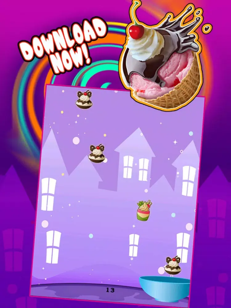 صور Ice Cream Scoop Dessert Drop Adventure Pro iPad 